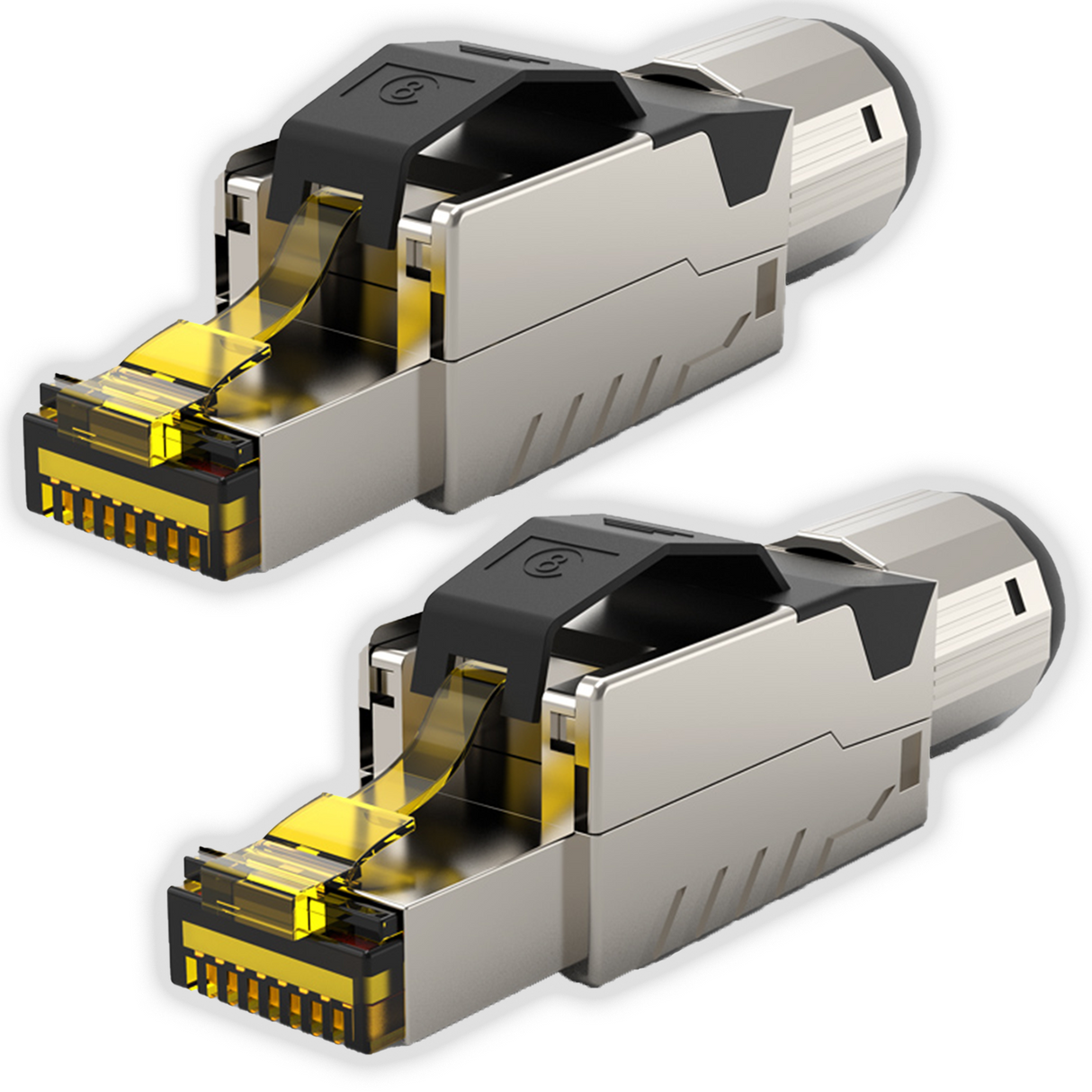 RedStar24 RJ45 Stecker werkzeuglos Cat.8 – Einzelstecker & Sets
