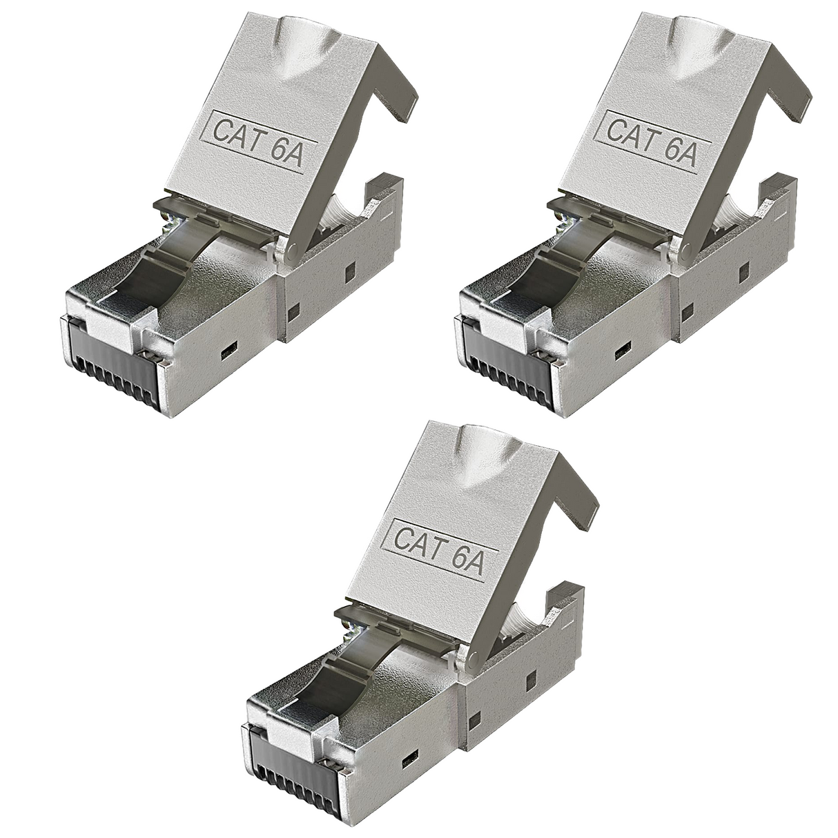 RedStar24 Connecteur réseau CAT6a RJ45 sans outil – Blindé – Ethernet 10 Gigabit – pour câble d'installation – Lots de 1 à 24 pièces