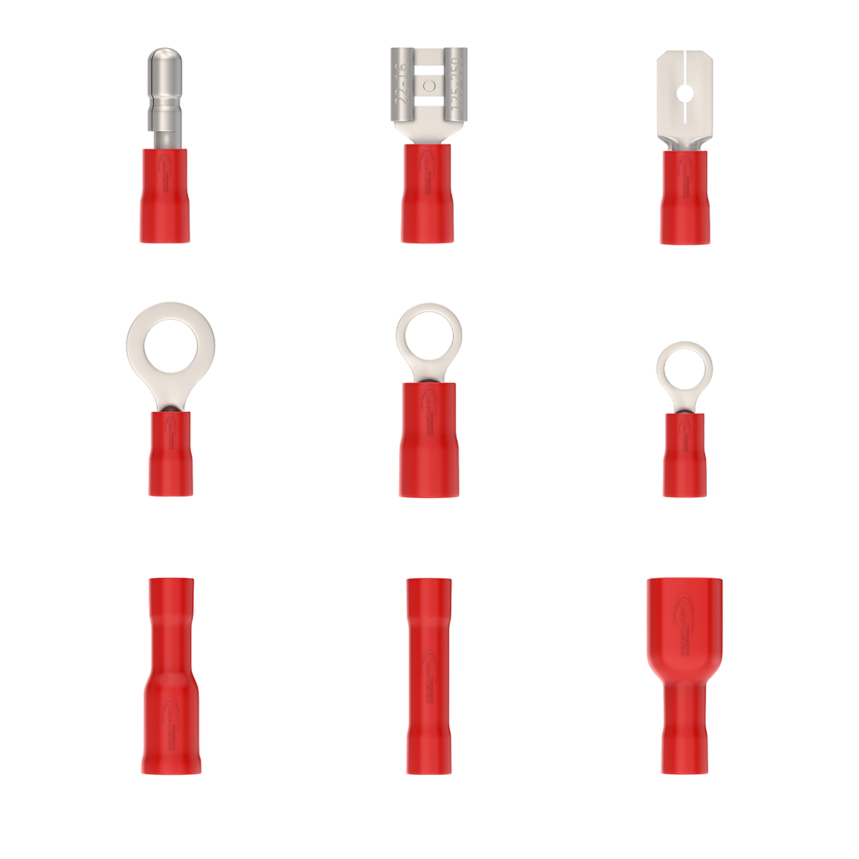 RedStar24 cable lug set 700 pieces – 27 types of insulated cable lugs in red, blue & yellow for 0.5–6 mm²