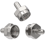 RedStar24 Terminateur F 75 Ohm – Lot de 10 – Terminaison de câble coaxial satellite – Entièrement métallique, résistant à la corrosion