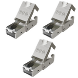 RedStar24 Connecteur réseau CAT6a RJ45 sans outil – Blindé – Ethernet 10 Gigabit – pour câble d'installation – Lots de 1 à 24 pièces