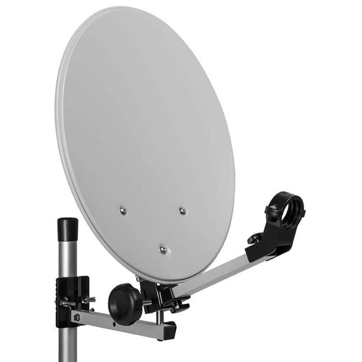 Camping satellite system 35 cm dish – single LNB 0.1 dB, cable, suction cup &amp; case – mobile satellite system HD