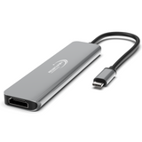 RedStar24 USB C Hub 7-in-1 Adapter – HDMI 4K, USB 3.0, MicroSD/SD, USB-C &amp; PD 100W – Space Gray for MacBook, Laptop, Samsung, TV