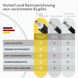 Solarkabel 6mm² TÜV geprüft Solarleitung PV Kabel für Photovoltaik Anlagen Kupfer 5m-100m