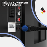 Câble audio Toslink RedStar24 – Câble audio numérique optique (SPDIF, fibre optique) 1m–5m souple, contacts plaqués or