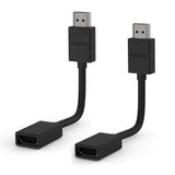 RedStar24 rallonge HDMI 12 cm – adaptateur de câble Fire TV Stick | rallonge HDMI pour Chromecast, Roku, Xbox, PS4/PS5, TV & moniteur – lot de 2