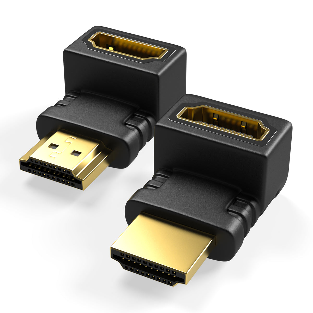 RedStar24 HDMI Winkelstecker 90° Adapter für TV &amp; Monitor