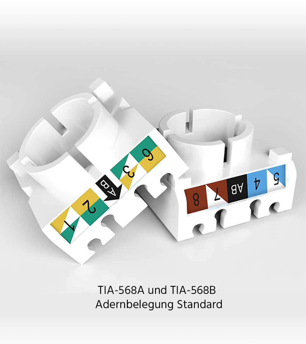 RJ45 Keystone Modul für Patchpanel &amp; Netzwerkdosen – RedStar24