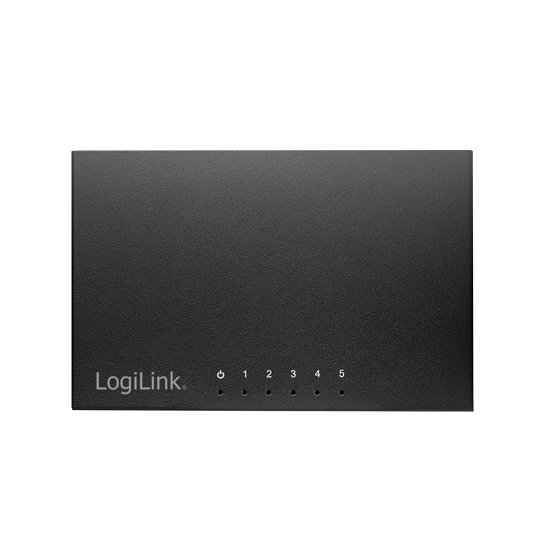Lüfterloser 5-Port Gigabit Switch für Heim- &amp; Büronetzwerke – LogiLink