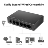 Commutateur de bureau LogiLink Gigabit Ethernet 5 ports, boîtier métallique, sans ventilateur, 10/100/1000 Mbit/s