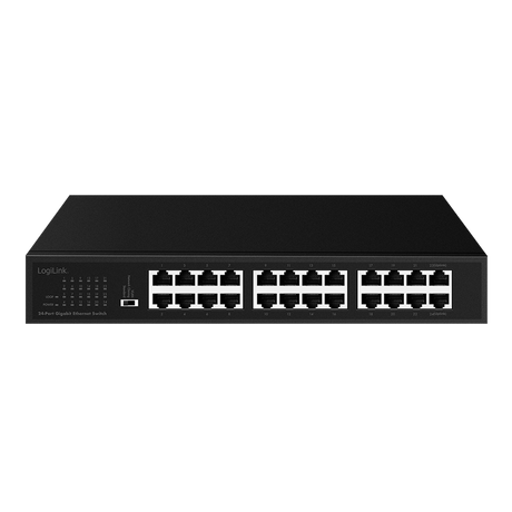24-Port Desktop &amp; Rack Switch von LogiLink – Gigabit Netzwerk