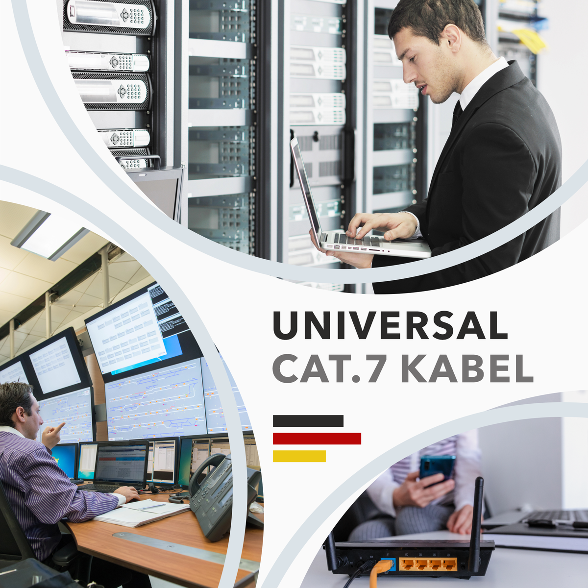 Câble d'installation Cat7 S/FTP 1000 MHz – LSZH Eca, AWG23, PiMF, Orange | RedStar24