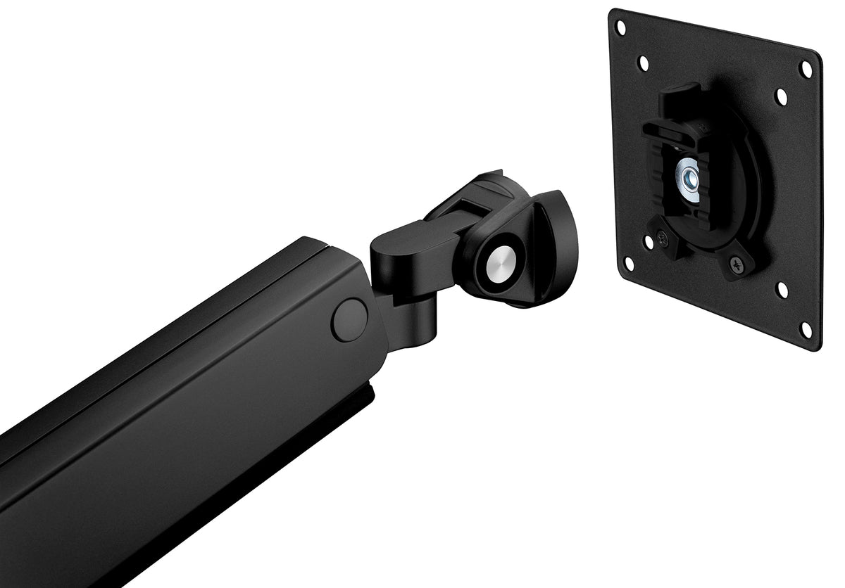 my wall Vollbeweglicher Tischhalter mit Federsystem & 2 USB-Anschlüssen für Flachbildschirme (HL 22-1 L)