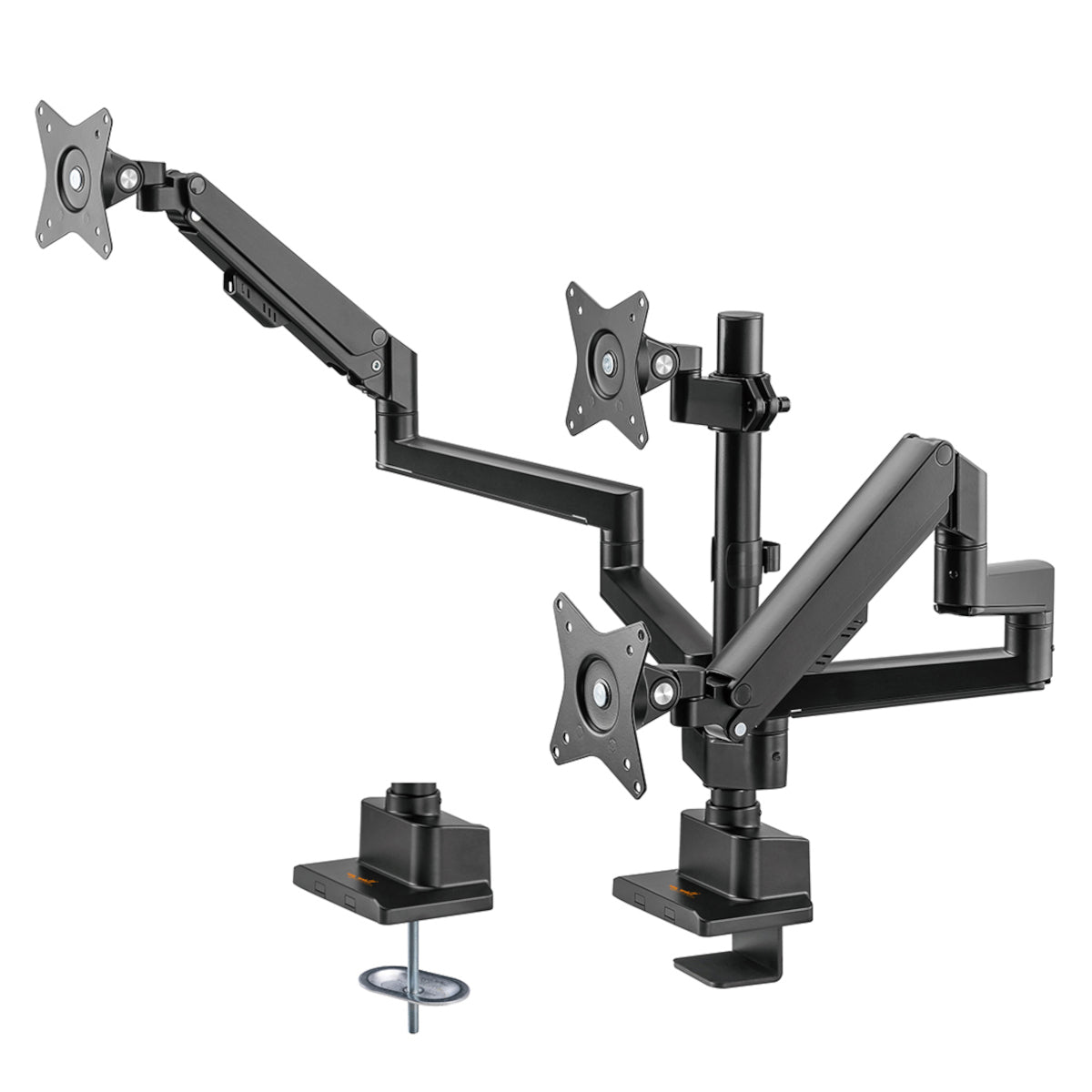 my wall Vollbeweglicher Tischhalter für 3 Flachbildschirme (HL 51-3 L)