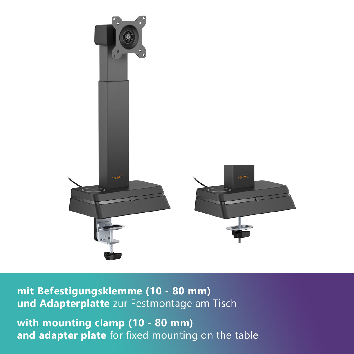 my wall Monitor Halterung mit Eye Level Höhenverstellung (HL 66-1 L)