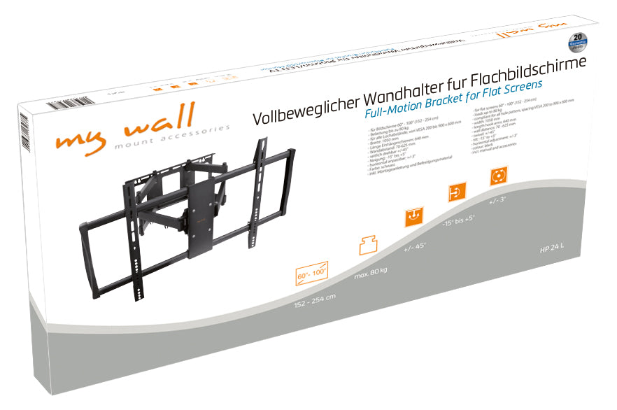 my wall Vollbeweglicher Wandhalter für LCD TV (HP 24 L)
