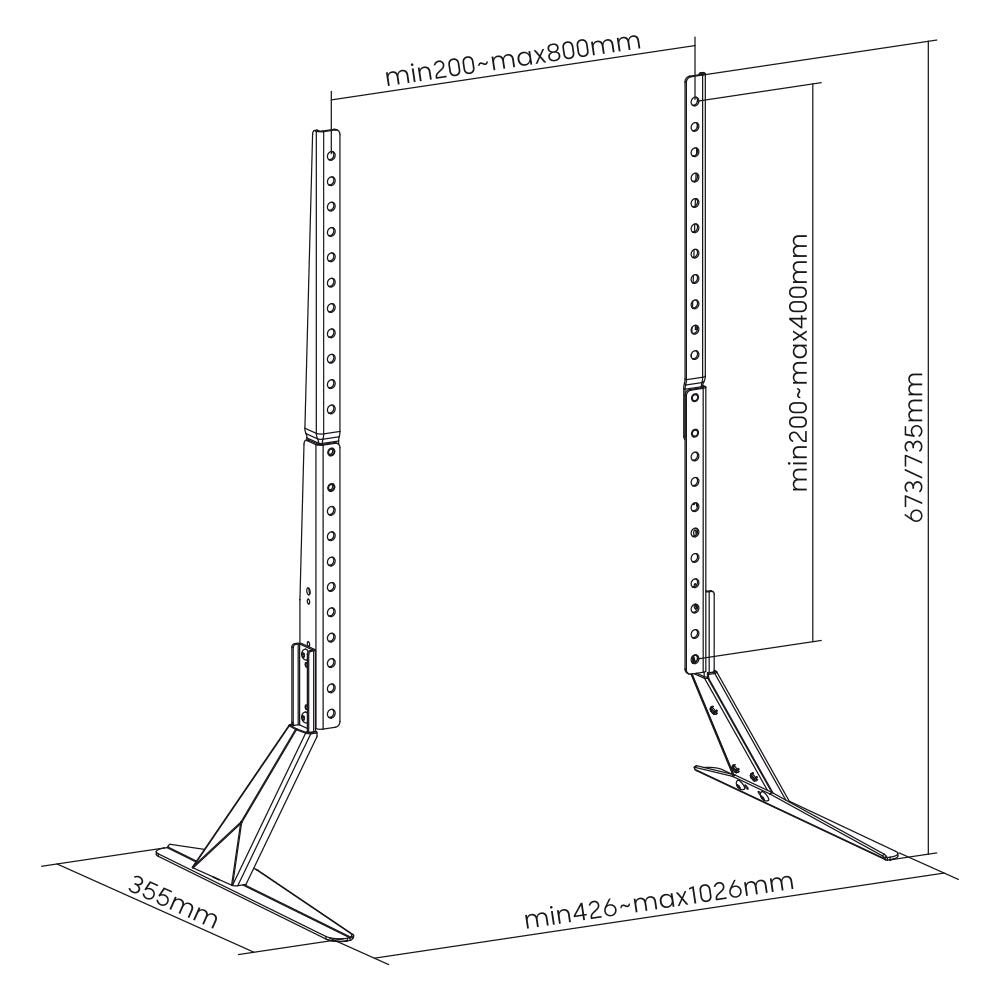 my wall Universal Standfuß für Flachbildschirme (HP 49 L)