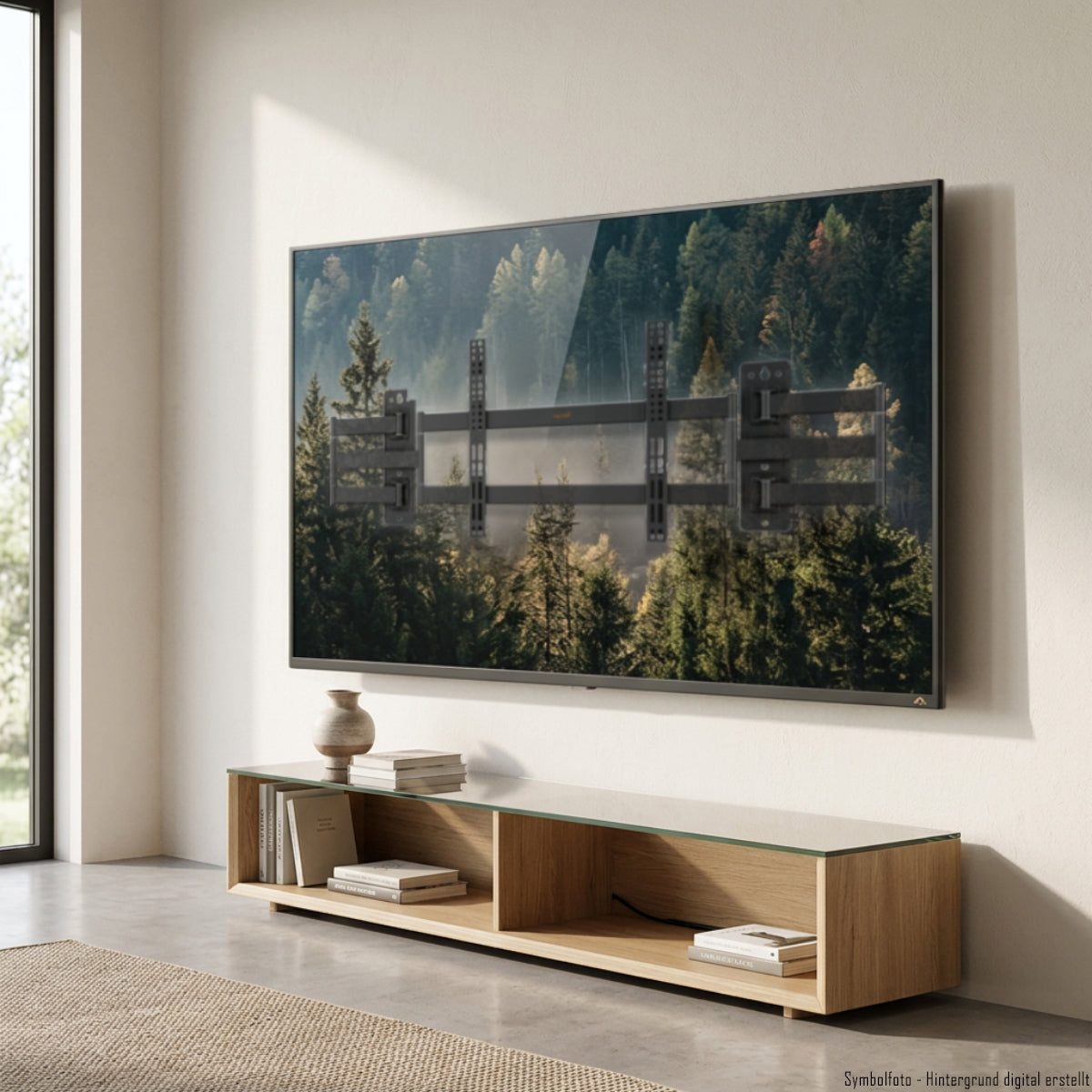 my wall Bewegliche TV Wandhalterung mit geteilter Wandplatte (HP 57 L)