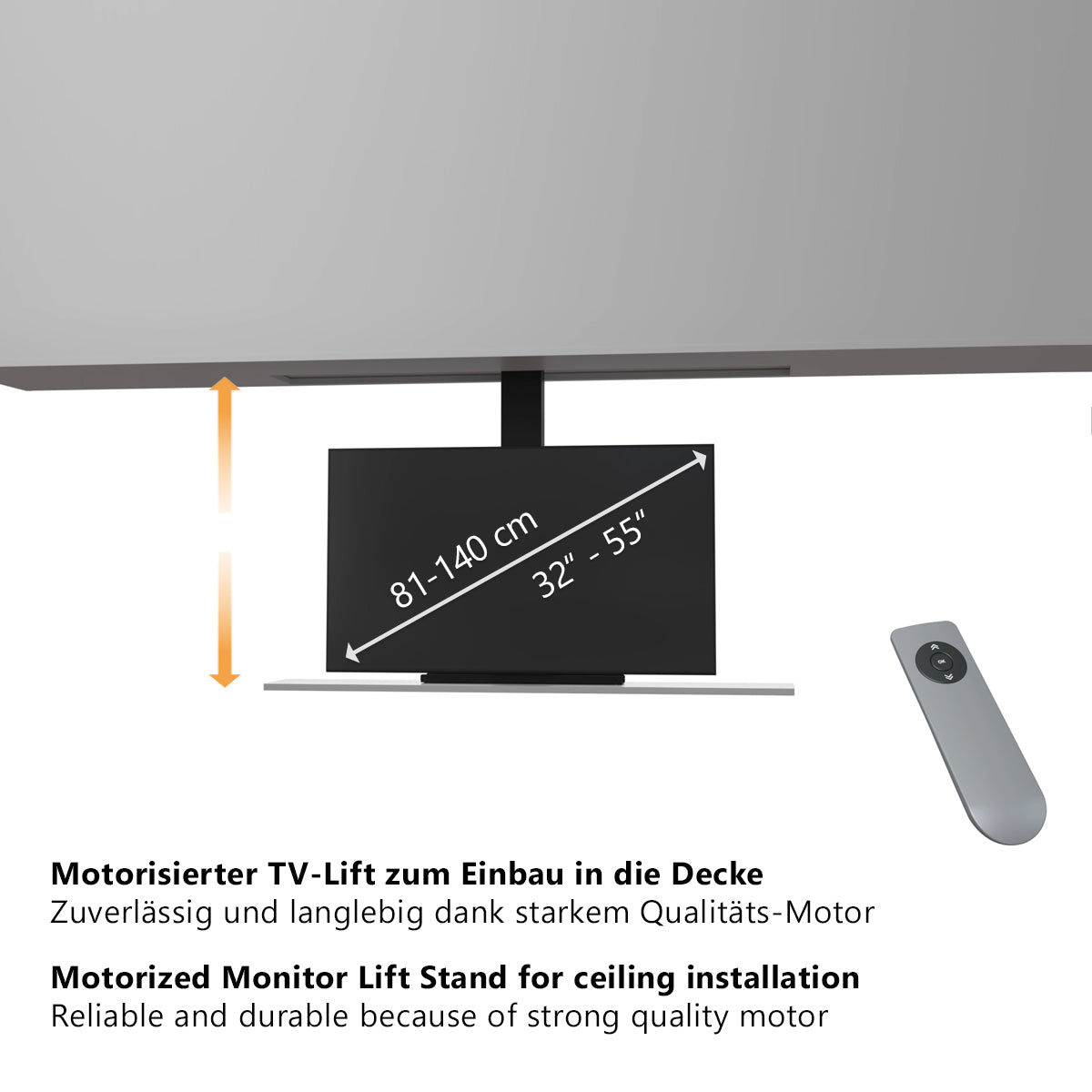 my wall Motorisierter TV-Lift zum Einbau in die Decke (HP 64 L)