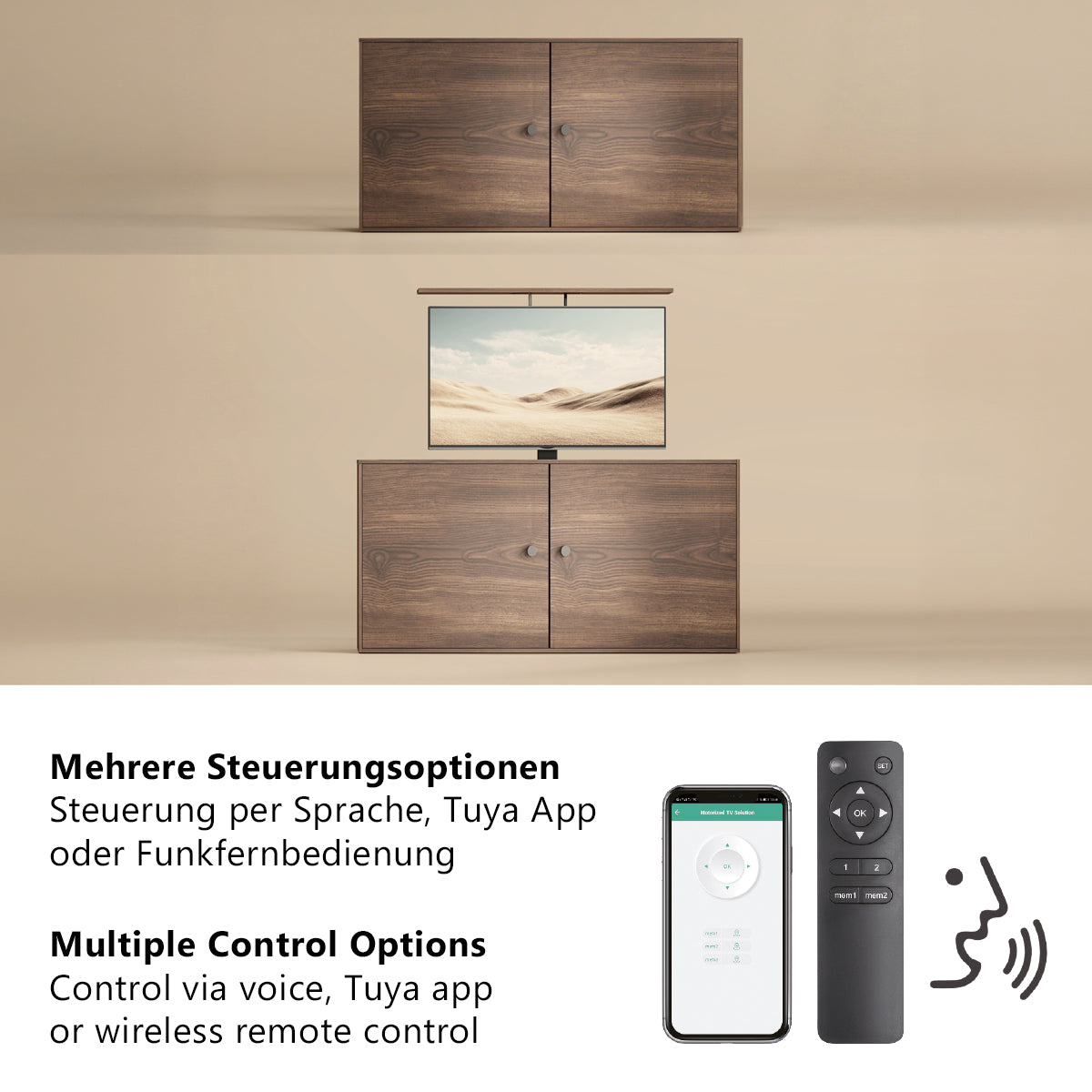 my wall Elektrisch drehbarer TV Lift (HP 67-2 L)