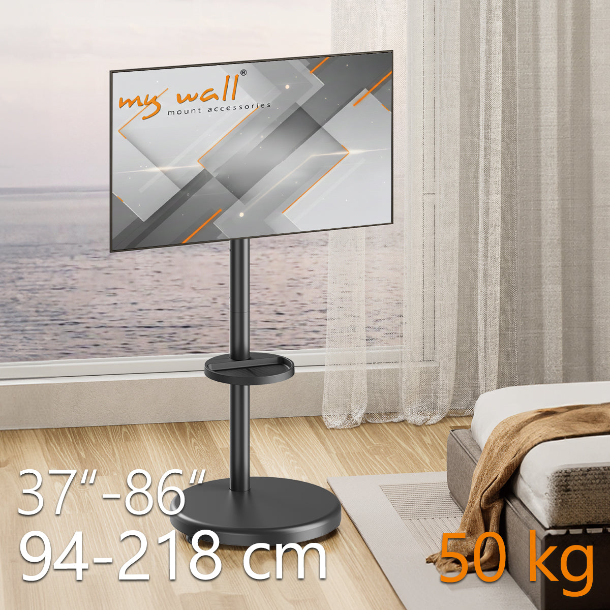 my wall TV Ständer mit Rollen (HP 91 L)