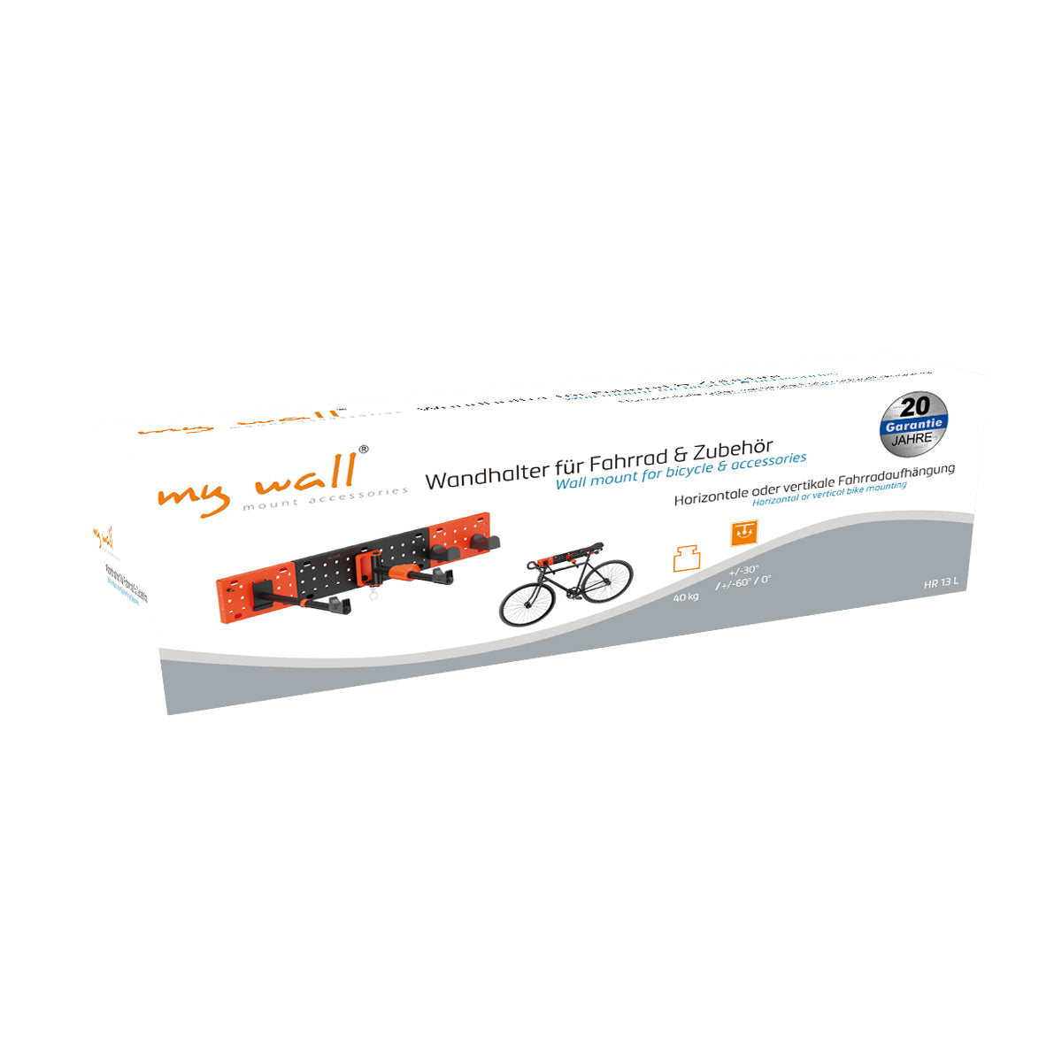 my wall Fahrrad Wandhalterung vertikal & horizontal (HR 13 L)