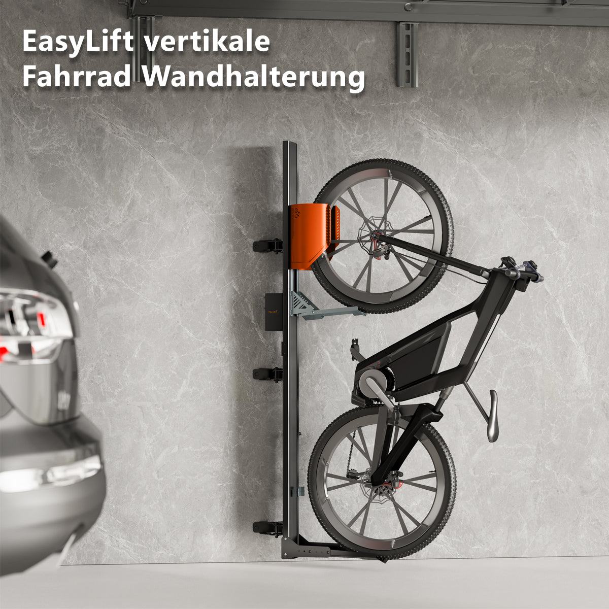my wall EasyLift vertikale Fahrrad Wandhalterung schwenkbar (HR 17 L)