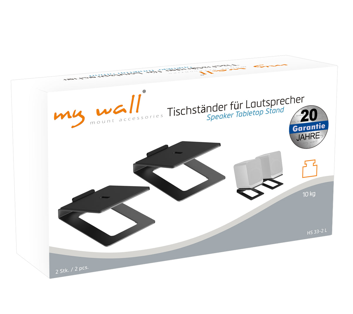 my wall 2 Tischständer für Lautsprecher (HS 33-2 L)