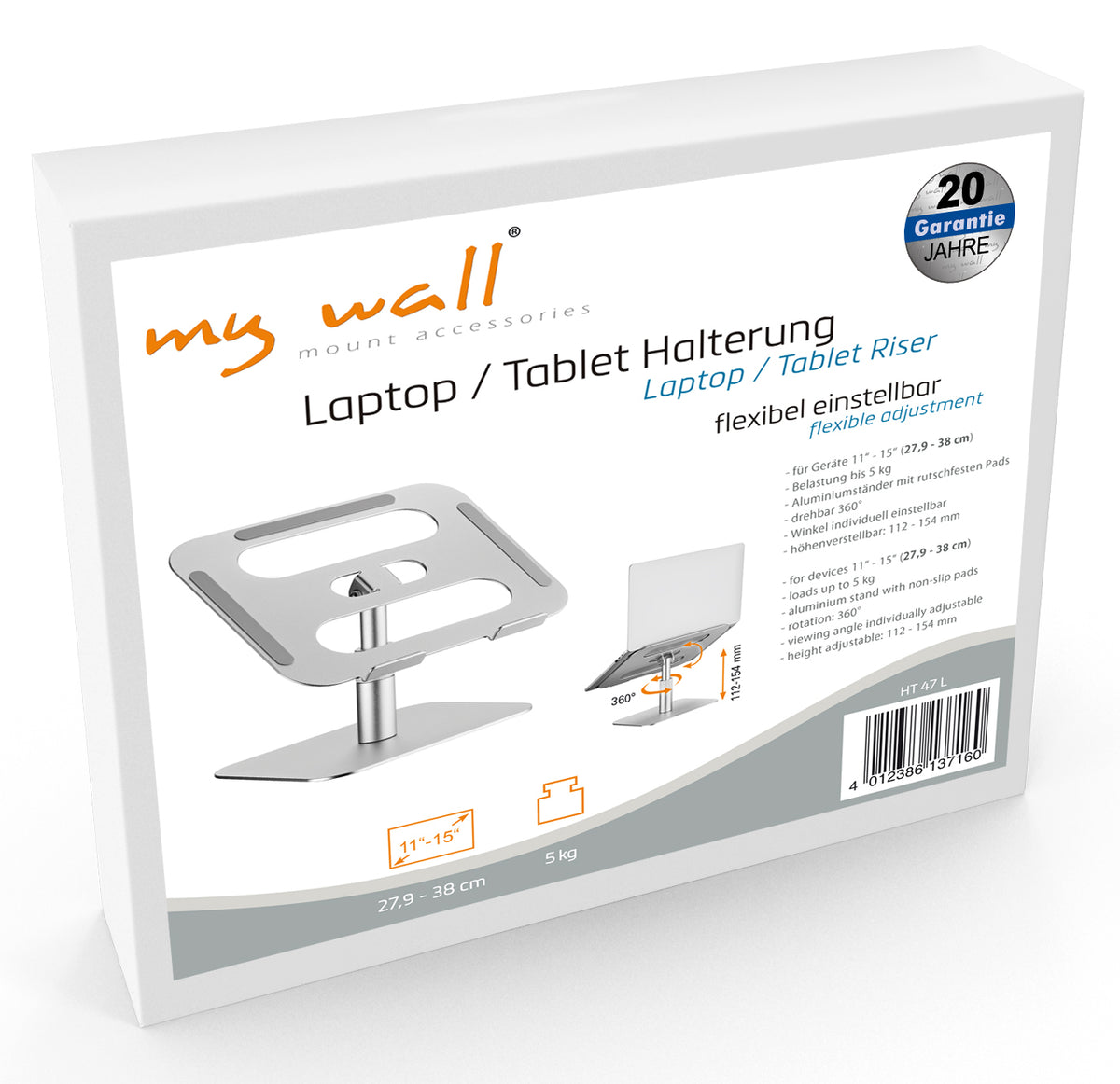 my wall Laptop & Tablet Ständer (HT 47 L)