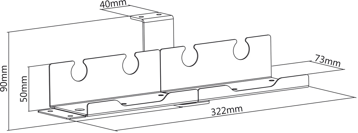 my wall Halter für Steckdosenleiste (HZ 29 L)