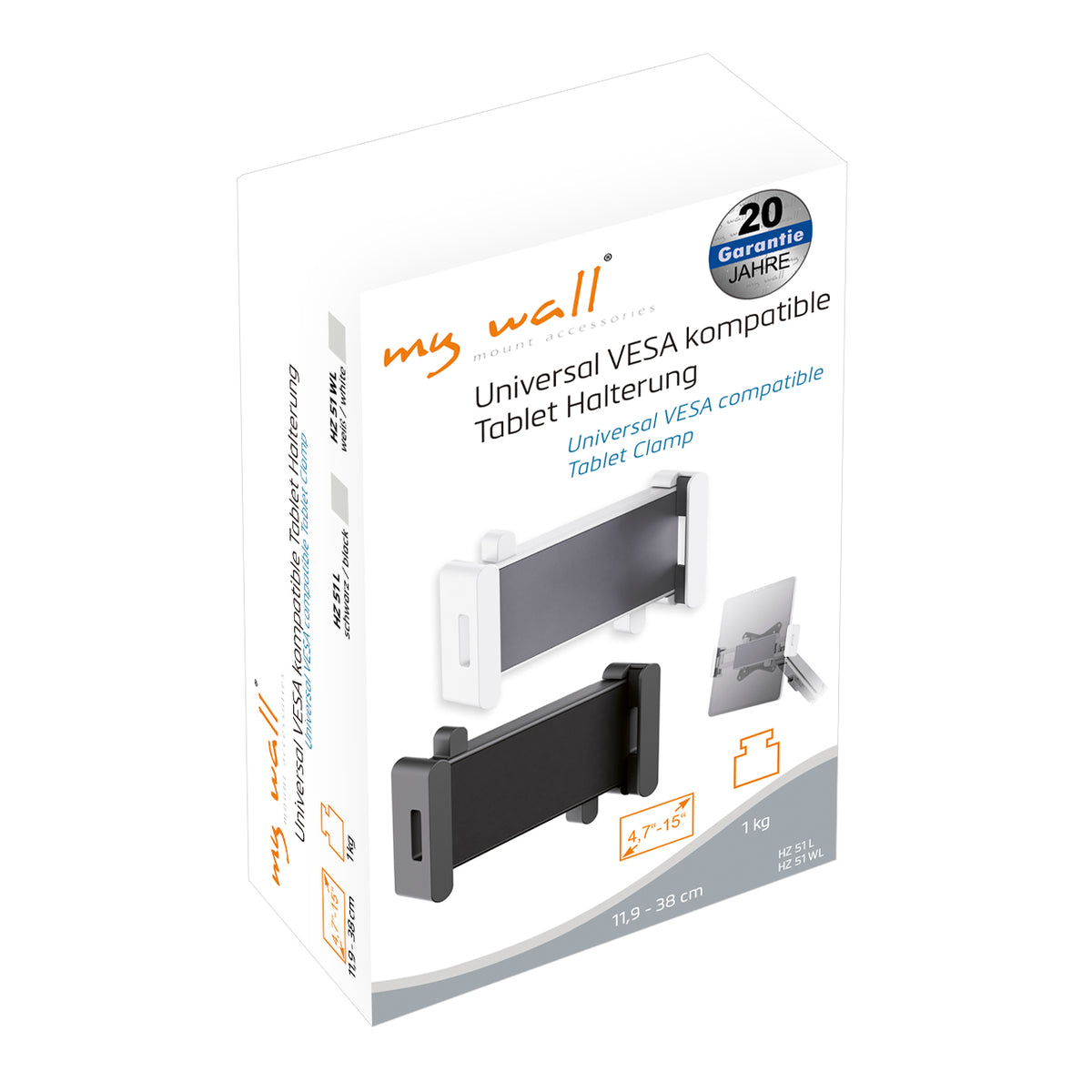 my wall Tablet Adapter-Halter für Monitorbefestigungen (HZ 51 L)