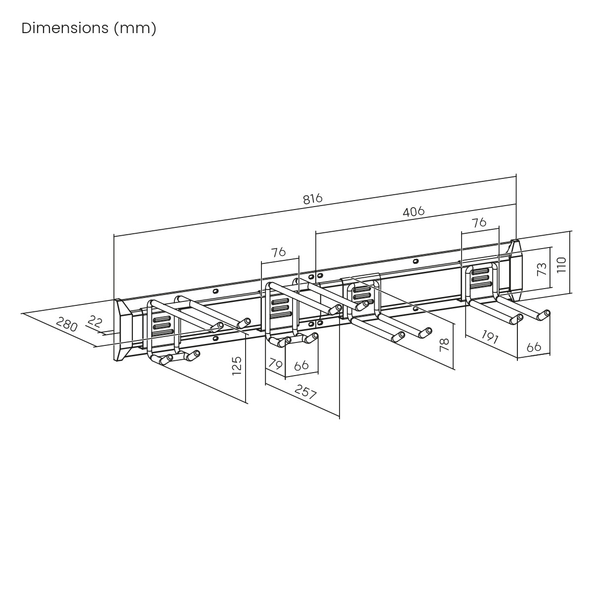 my wall Modularer Gerätehalter (HZ 58-1 L)