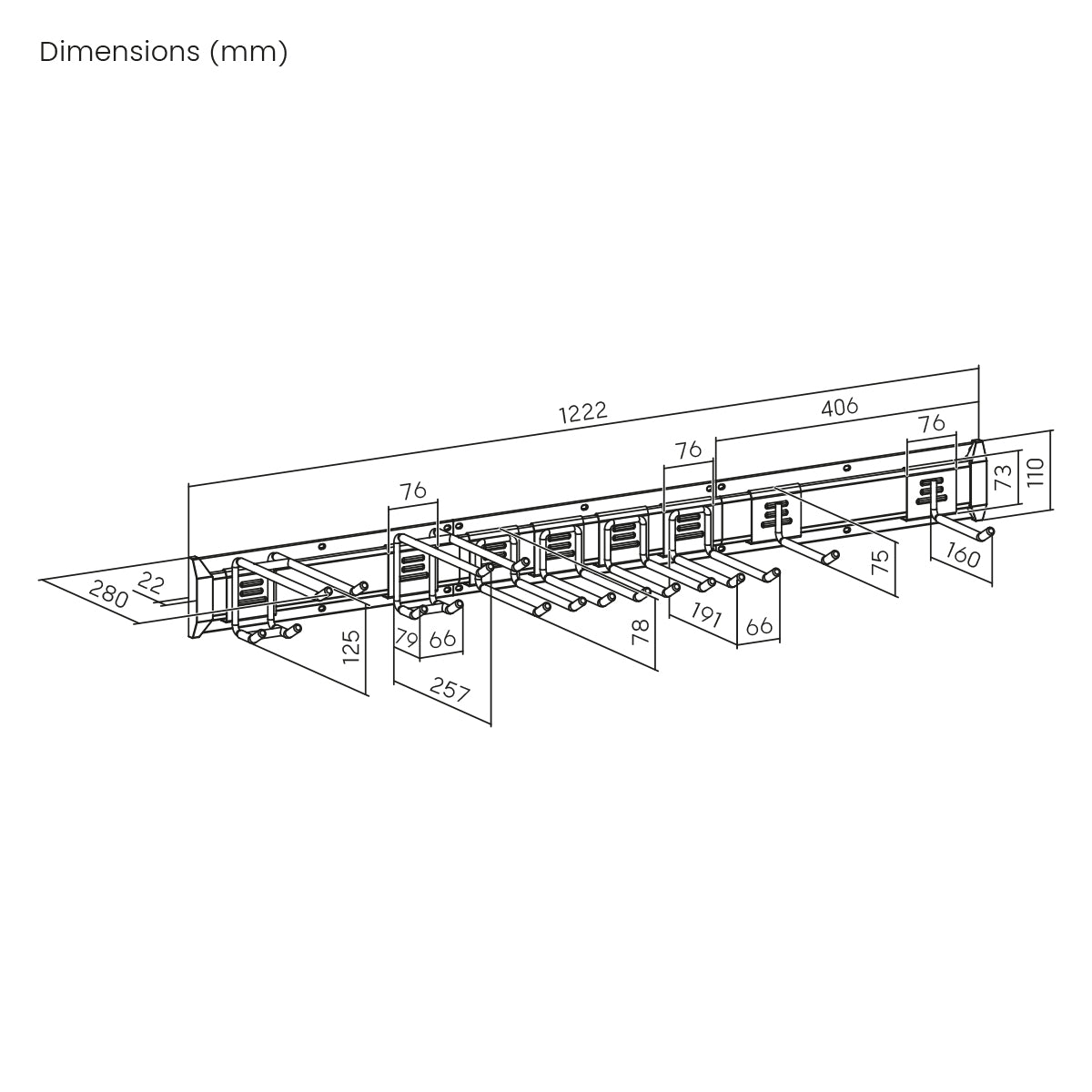 my wall Modularer Gerätehalter (HZ 58-2 L)